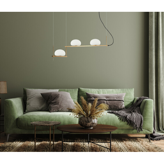 Полилей Kernio PND-357783-BRO+W Italux 3xG9 | Osvetlenieto.bg