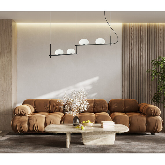 Полилей Kernio PND-357784-BK+W Italux 4xG9 | Osvetlenieto.bg