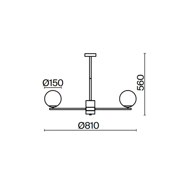 Полилей Marble MOD187PL-08BS Maytoni 8xE27 | Osvetlenieto.bg