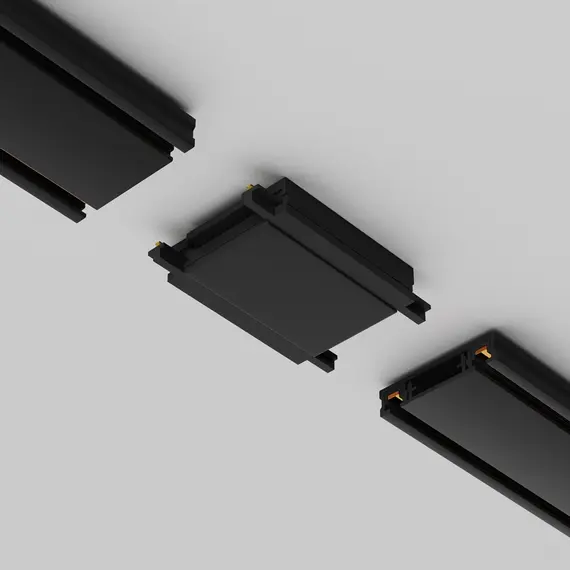 Прав конектор за магнитна шина Radity Black TRA084C-11B Maytoni | Osvetlenieto.bg