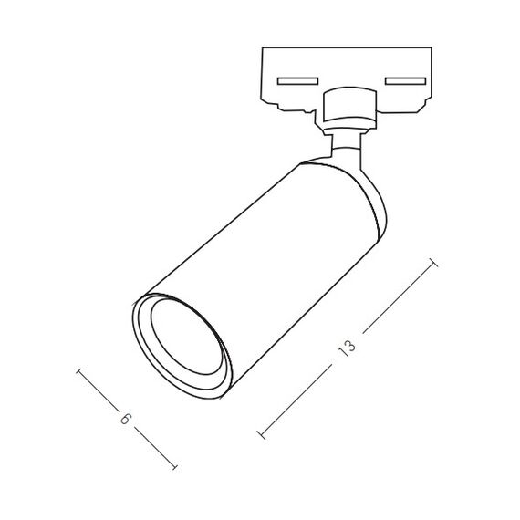 Спот ZAMBELIS S059 TRACK LIGHT BLACK 1XGU10 | Osvetlenieto.bg