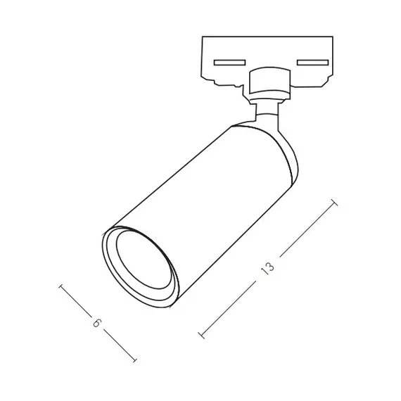 Спот ZAMBELIS S059 TRACK LIGHT BLACK 1XGU10 | Osvetlenieto.bg