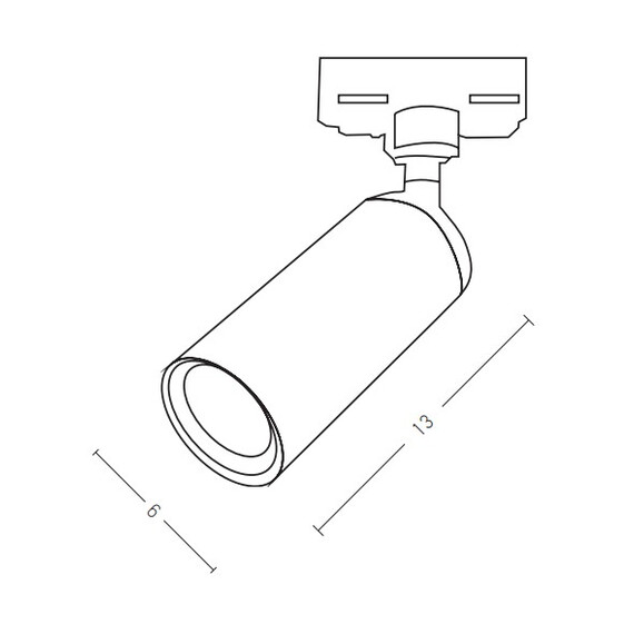 Спот ZAMBELIS S059 TRACK LIGHT BLACK 1XGU10 | Osvetlenieto.bg