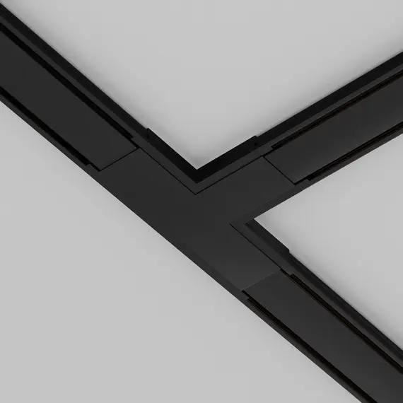 Т конектор за магнитна шина Radity Black TRA084CT-11B Maytoni | Osvetlenieto.bg