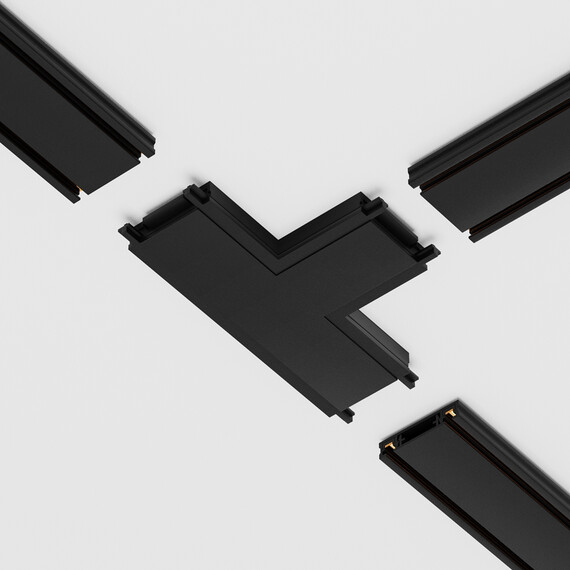 Т конектор за магнитна шина Radity Black TRA084CT-11B Maytoni | Osvetlenieto.bg