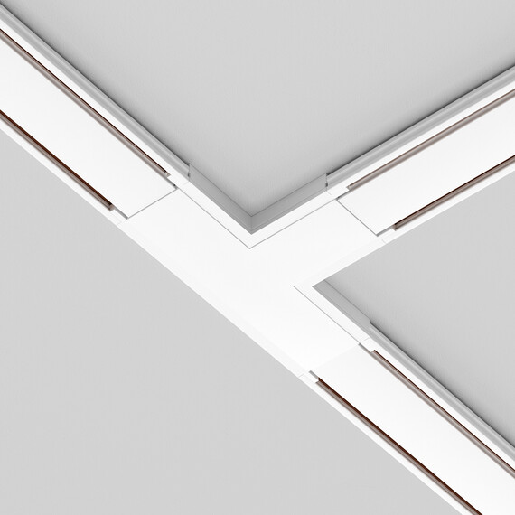 Т конектор за магнитна шина Radity White TRA084CT-11W Maytoni | Osvetlenieto.bg