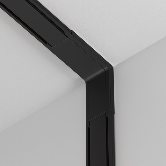 Вертикален конектор за магнитна шина Radity Black TRA084CI-11B Maytoni | Osvetlenieto.bg