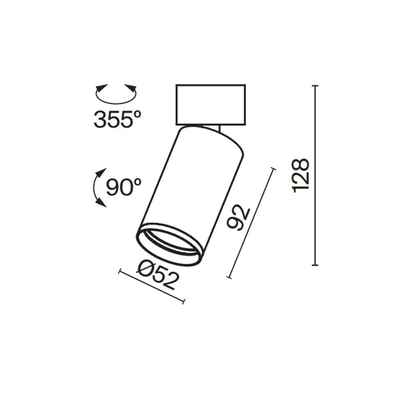 Бял спот FOCUS S C050CL-U-1W Maytoni 1xGU10 | Osvetlenieto.bg