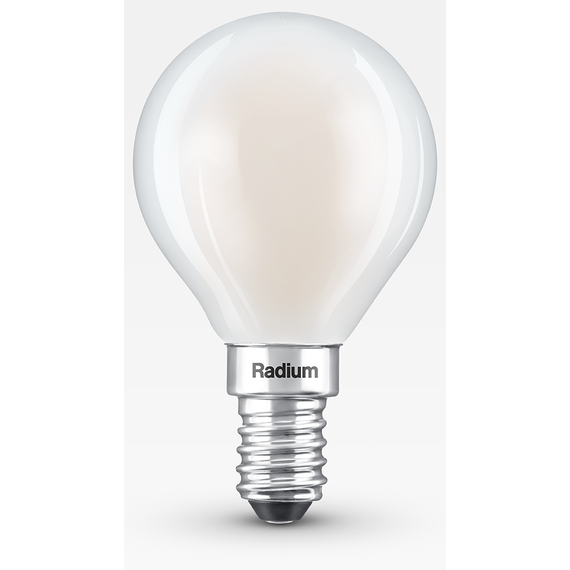 E14 3.4W 2700K Radium LED крушка Filament Матова Димируема 470lm P45 Mini-Ball CRI/Ra ≥90 | Osvetlenieto.bg