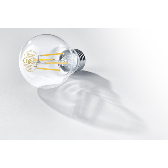 E27 5.9W 2700K Radium LED крушка Filament Димируема 806lm A60 CRI/Ra ≥90 | Osvetlenieto.bg E27 5.9W 2700K Radium LED крушка Filament Димируема 806lm A60 CRI/Ra ≥90 | Osvetlenieto.bg