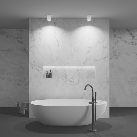 Квадратна луна за баня за открит монтаж Zoom C030CL-01W Maytoni 1xGU10 IP65 | Osvetlenieto.bg