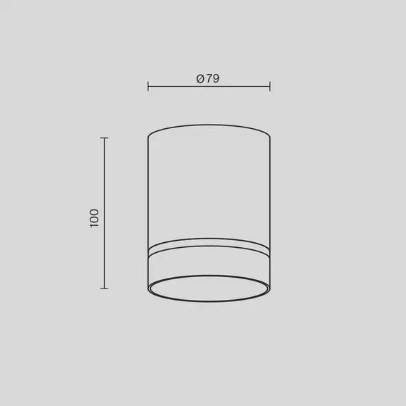 LED Луна за открит монтаж Orlo C085CL-9W3K-B Maytoni 9W 3000K | Osvetlenieto.bg