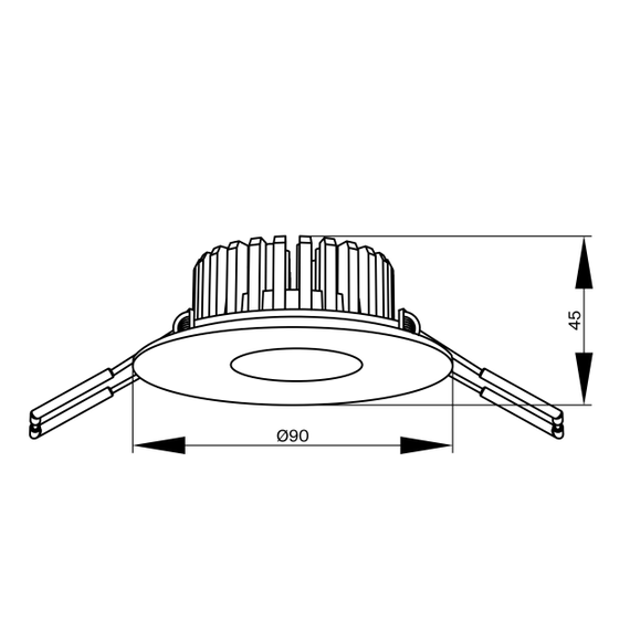 LED Луна за вграждане Zen DL038-2-L7B4K Maytoni 7W 4000K | Osvetlenieto.bg