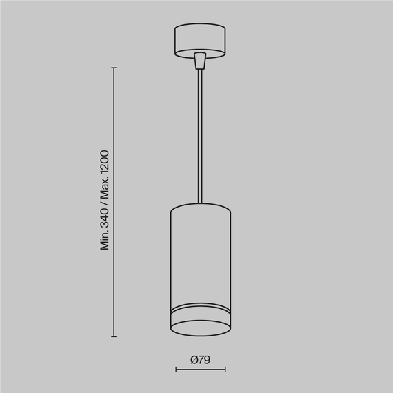 LED Пендел Orlo P085PL-12W3K-B Maytoni 12W 3000K | Osvetlenieto.bg