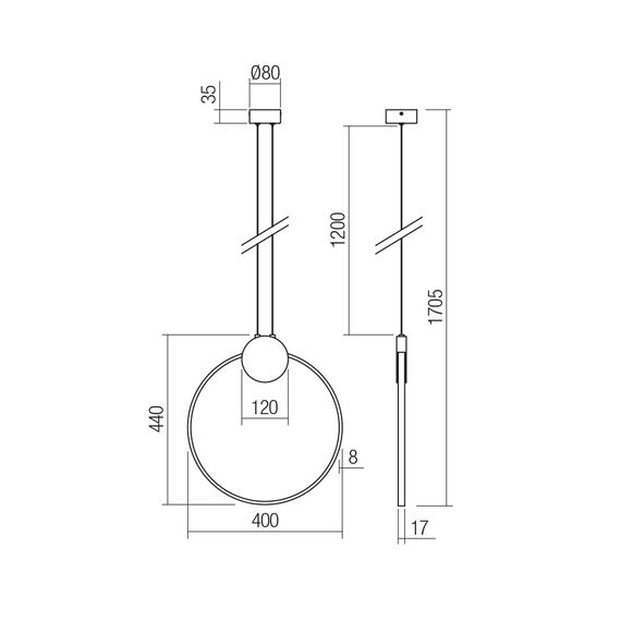 LED Полилей Atom 01-3106 Smarter 11W 3000K | Osvetlenieto.bg