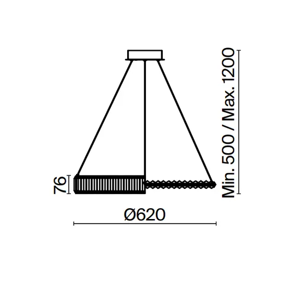 LED Полилей Krone P097PL-L36G4K Maytoni 36W 4000K | Osvetlenieto.bg