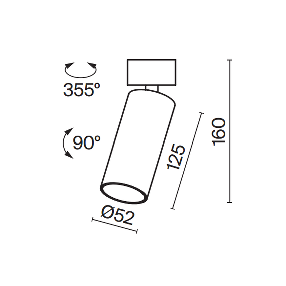 LED Спот FOCUS LED C055CL-L12B4K-W-B Maytoni 12W 4000K | Osvetlenieto.bg