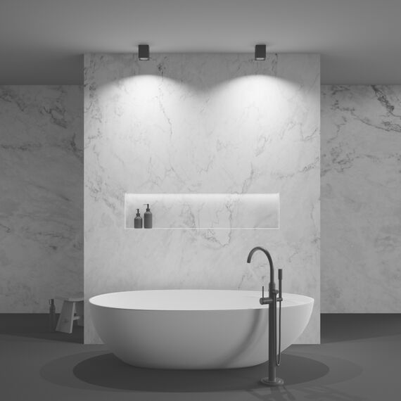 Луна за баня за открит монтаж Zoom C029CL-01B Maytoni 1xGU10 IP65 | Osvetlenieto.bg