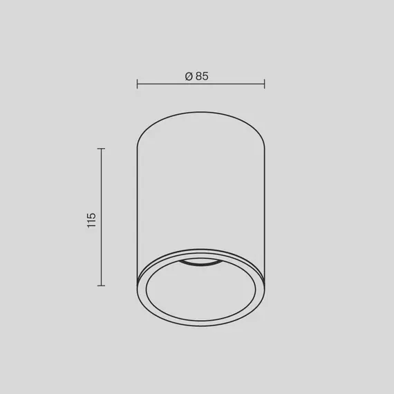Луна за баня за открит монтаж Zoom C029CL-01W Maytoni 1xGU10 IP65 | Osvetlenieto.bg