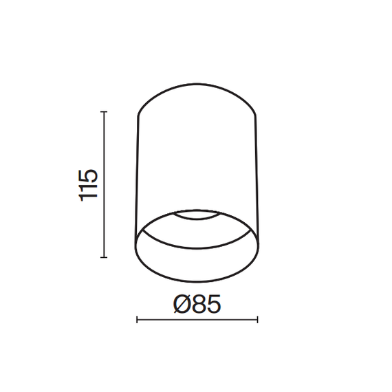 Луна за открит монтаж Slim C014CL-01B Maytoni 1xGU10 | Osvetlenieto.bg