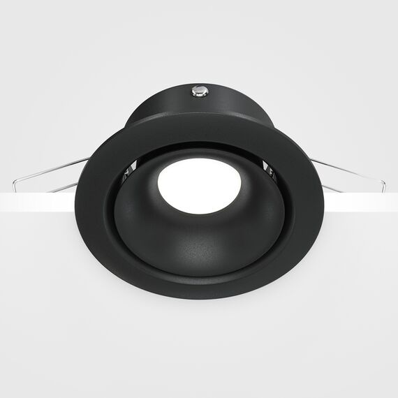 Луна за вграждане черна Yin DL030-2-01B Maytoni 1xGU10 | Osvetlenieto.bg