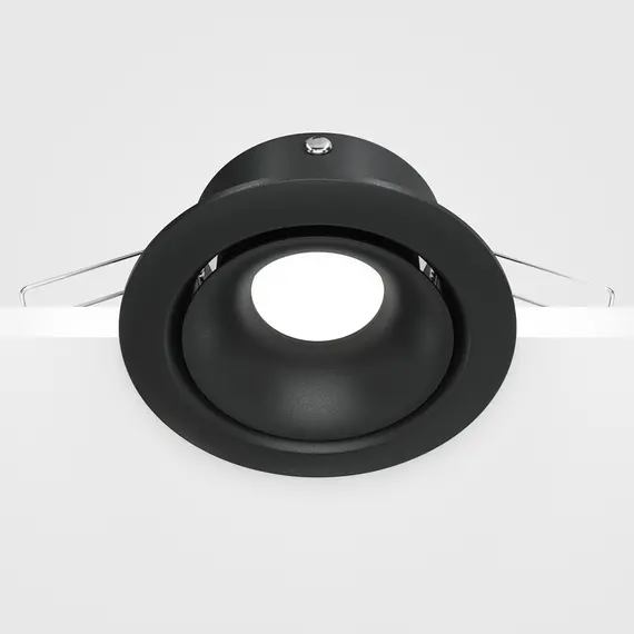 Луна за вграждане черна Yin DL030-2-01B Maytoni 1xGU10 | Osvetlenieto.bg