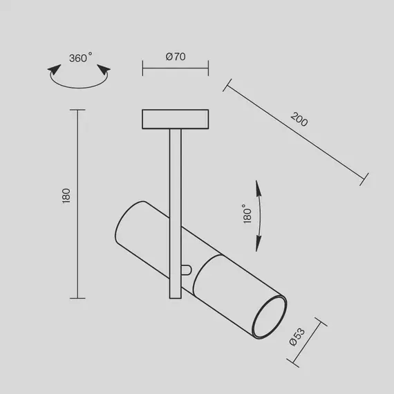 Модерен спот Elti C020CL-01GB Maytoni 1xGU10 | Osvetlenieto.bg