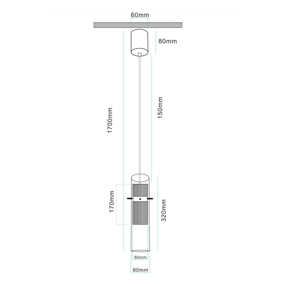Пендел Dynamics MOD326PL-01W Maytoni 1xGU10 | Osvetlenieto.bg
