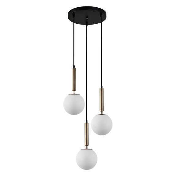 Полилей Ravena PND-2324-3A GD+OPAL Italux 3xE27 | Osvetlenieto.bg