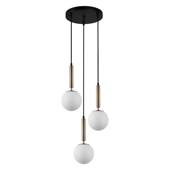 Полилей Ravena PND-2324-3A GD+OPAL Italux 3xE27 | Osvetlenieto.bg