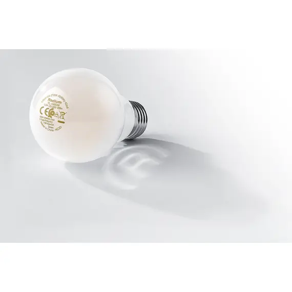 E27 6.5W 2700K Radium LED крушка Filament Матова Димируема 806lm A60 | Osvetlenieto.bg