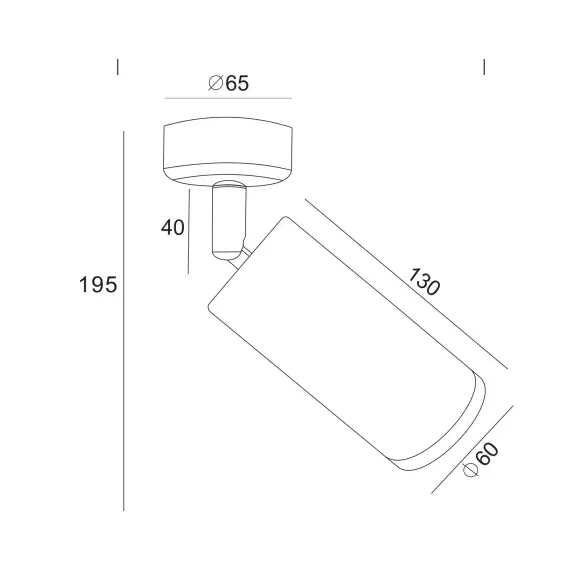 Спот Focus C017CW-01B Maytoni 1xGU10 | Osvetlenieto.bg