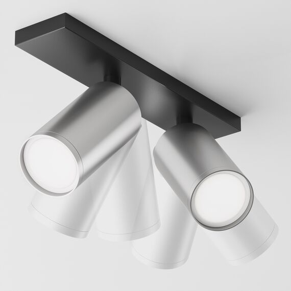 Спот сребърен мат FOCUS S C051CL-U-02BS Maytoni 2xGU10 | Osvetlenieto.bg