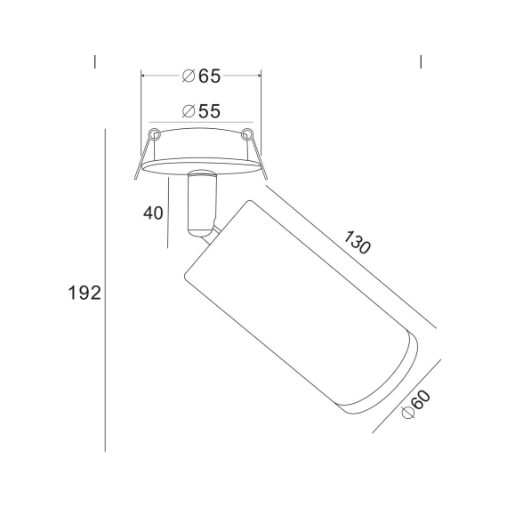 Спот за вграждане Focus C018CL-01B Maytoni 1xGU10 | Osvetlenieto.bg