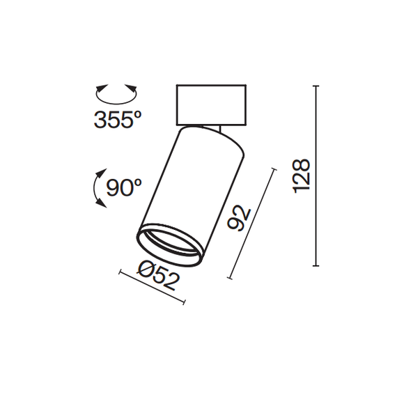 Спот златен мат FOCUS S C050CL-U-1MG Maytoni 1xGU10 | Osvetlenieto.bg