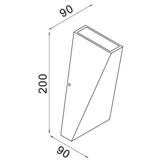 Фасаден аплик черен Times Square Maytoni O580WL-L6B 6W IP54 | Osvetlenieto.bg