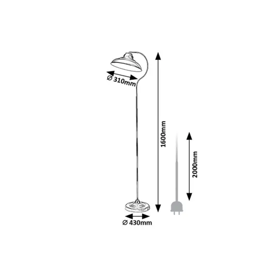 Лампион DRAGAN 5310 Rabalux 1xE27 | Osvetlenieto.bg