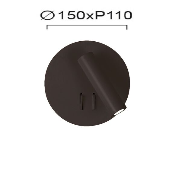 LED Аплик Black MOBY 4188201 Viokef 6W+3W 3000K | Osvetlenieto.bg LED Аплик Black MOBY 4188201 Viokef 6W+3W 3000K | Osvetlenieto.bg