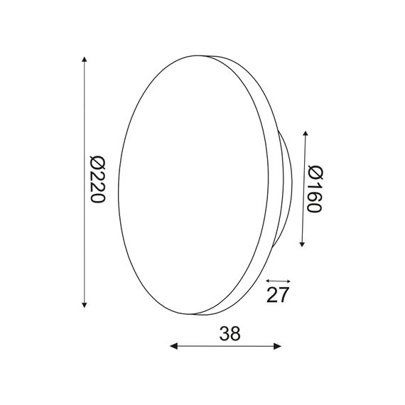 LED Аплик ECLIPSE ZM1710LEDWW Aca Lighting 10W 3000K | Osvetlenieto.bg