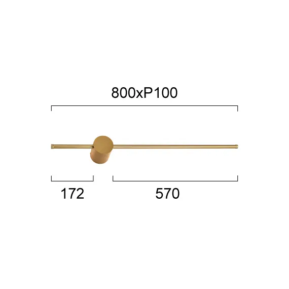 LED Аплик Gold Leo 4271401 Viokef 15W 3000K | Osvetlenieto.bg