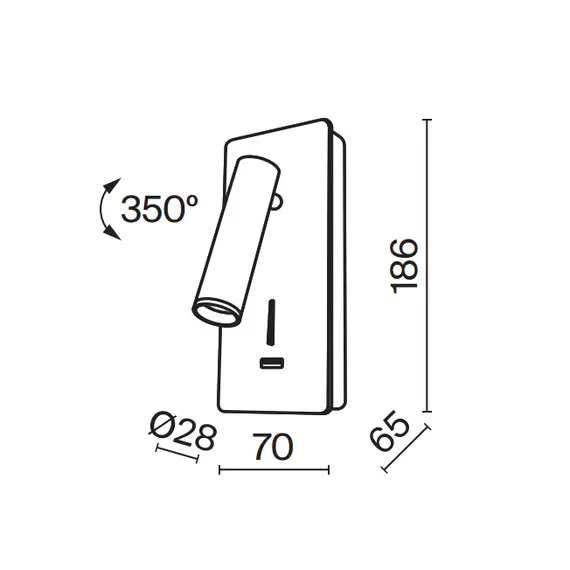 LED Аплик Mirax C041WL-L3B3K Maytoni 3W 3000K | Osvetlenieto.bg