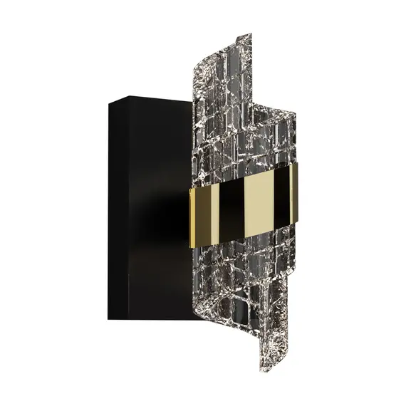 LED Аплик Tonga WL-26374-9W-3K-BK-GD Italux 9W 3000K | Osvetlenieto.bg