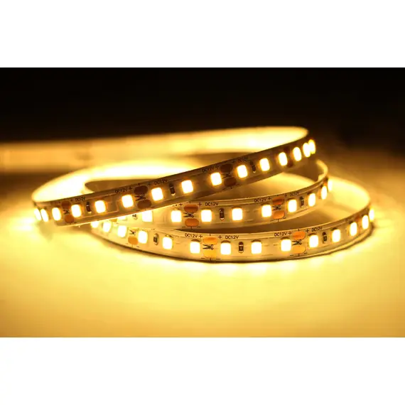 LED лента 9.6W 24V 3000К топла светлина SMD2835 - 120 светодиода | Osvetlenieto.bg