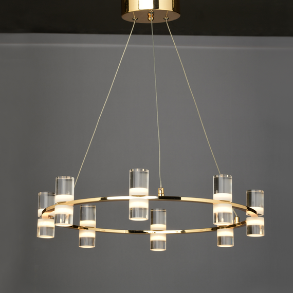LED модерен полилей IONIAN JNDP32LED52GD Aca Lighting 32W 3000K 2880lm | Osvetlenieto.bg