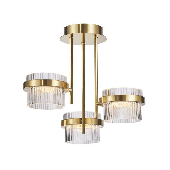 LED Плафон Tiara PND-77362-3-24W-GD Italux 24W 3000K | Osvetlenieto.bg