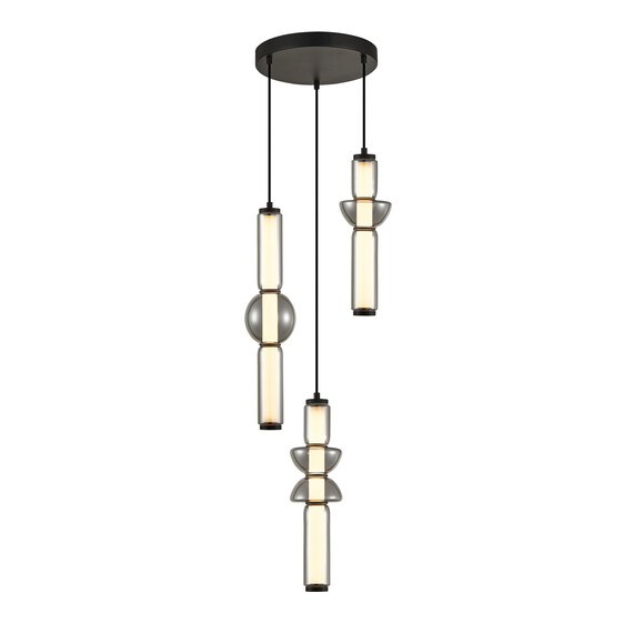 LED Полилей Bruni PND-27372-3A-57W-BK Italux 57W 3000K | Osvetlenieto.bg
