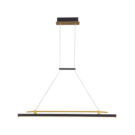 LED Полилей Merlot PND-54638F-16W-3K-BK-GD Italux 16W 3000K | Osvetlenieto.bg