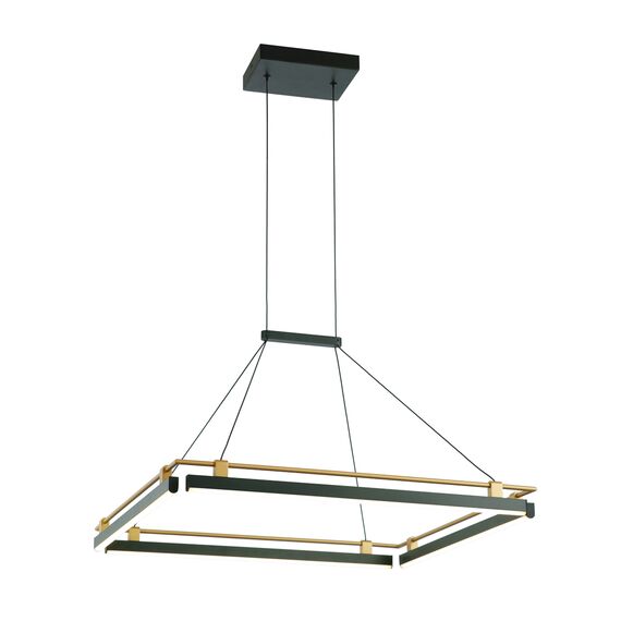LED Полилей Merlot PND-54638S-44W-3K-BK-GD Italux 44W 3000K | Osvetlenieto.bg