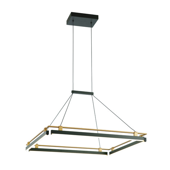 LED Полилей Merlot PND-54638S-44W-3K-BK-GD Italux 44W 3000K | Osvetlenieto.bg