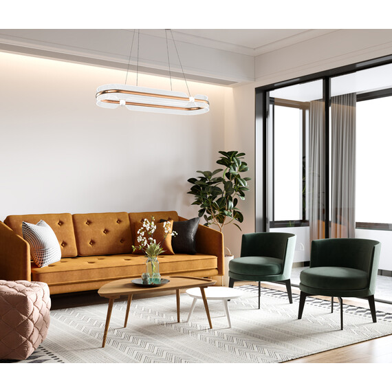 LED Полилей Sopla PND-63728-56W-3K-GD Italux 56W 3000K | Osvetlenieto.bg